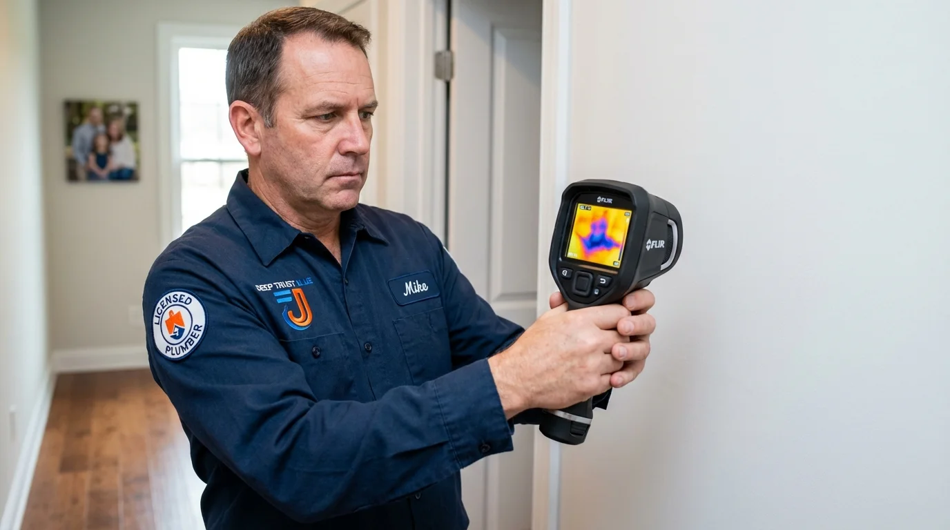 Thermal imaging leak detection by Johns Plumbing LLC in Passaic